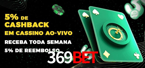 Promoções do cassino ao Vivo 369bet